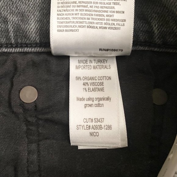 NWT Agolde Nico High Rise Button Fly Jeans in Ceremony - Picture 8 of 8